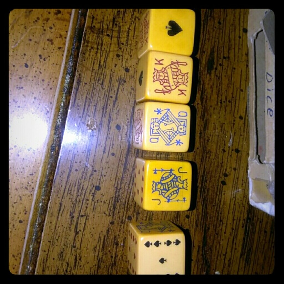 Antique ivory poker dice rare - Picture 1 of 1